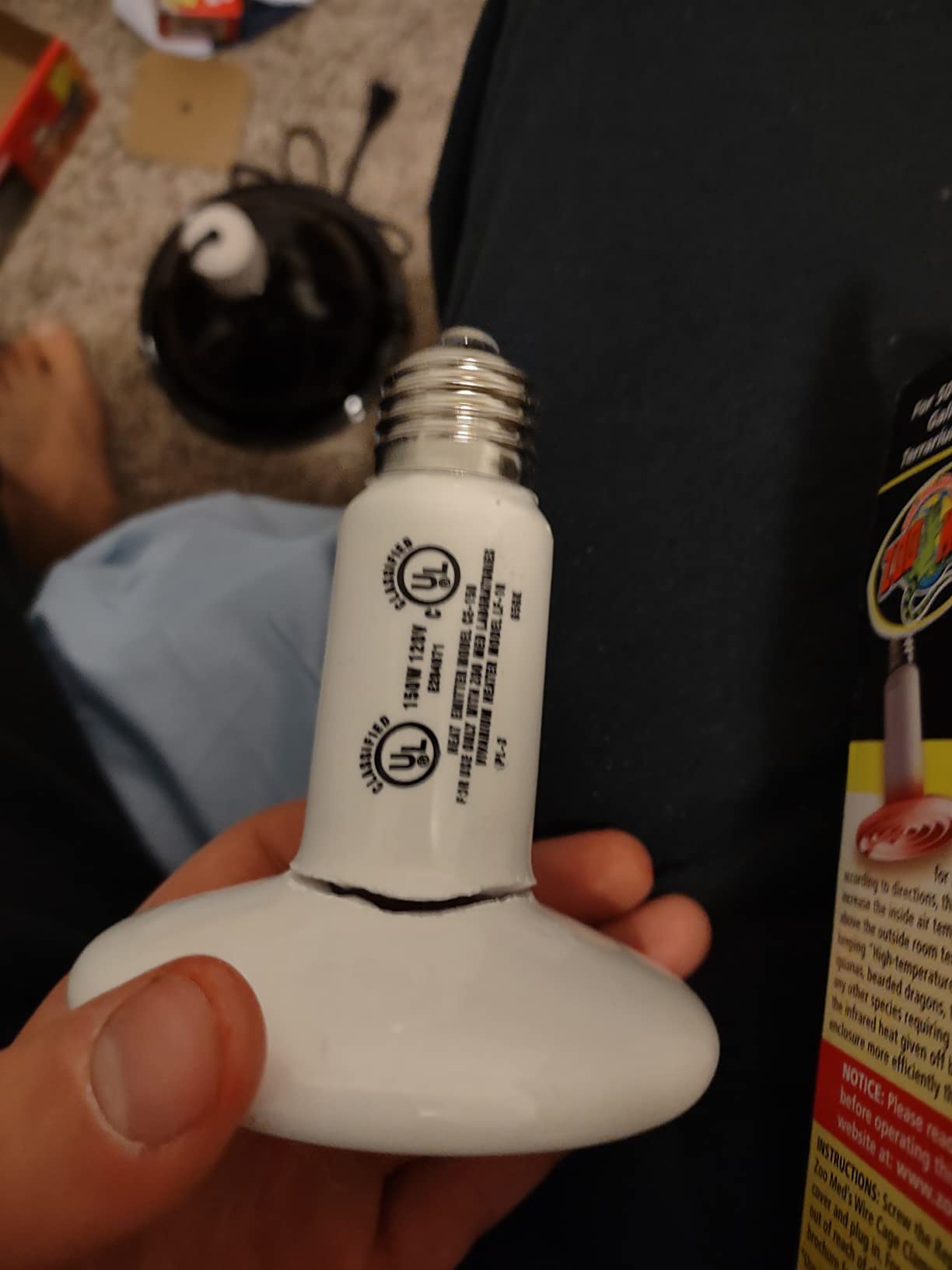 Zoo Med Repticare Infrared Ceramic Heat Emitter (150 watt) customer photo 2