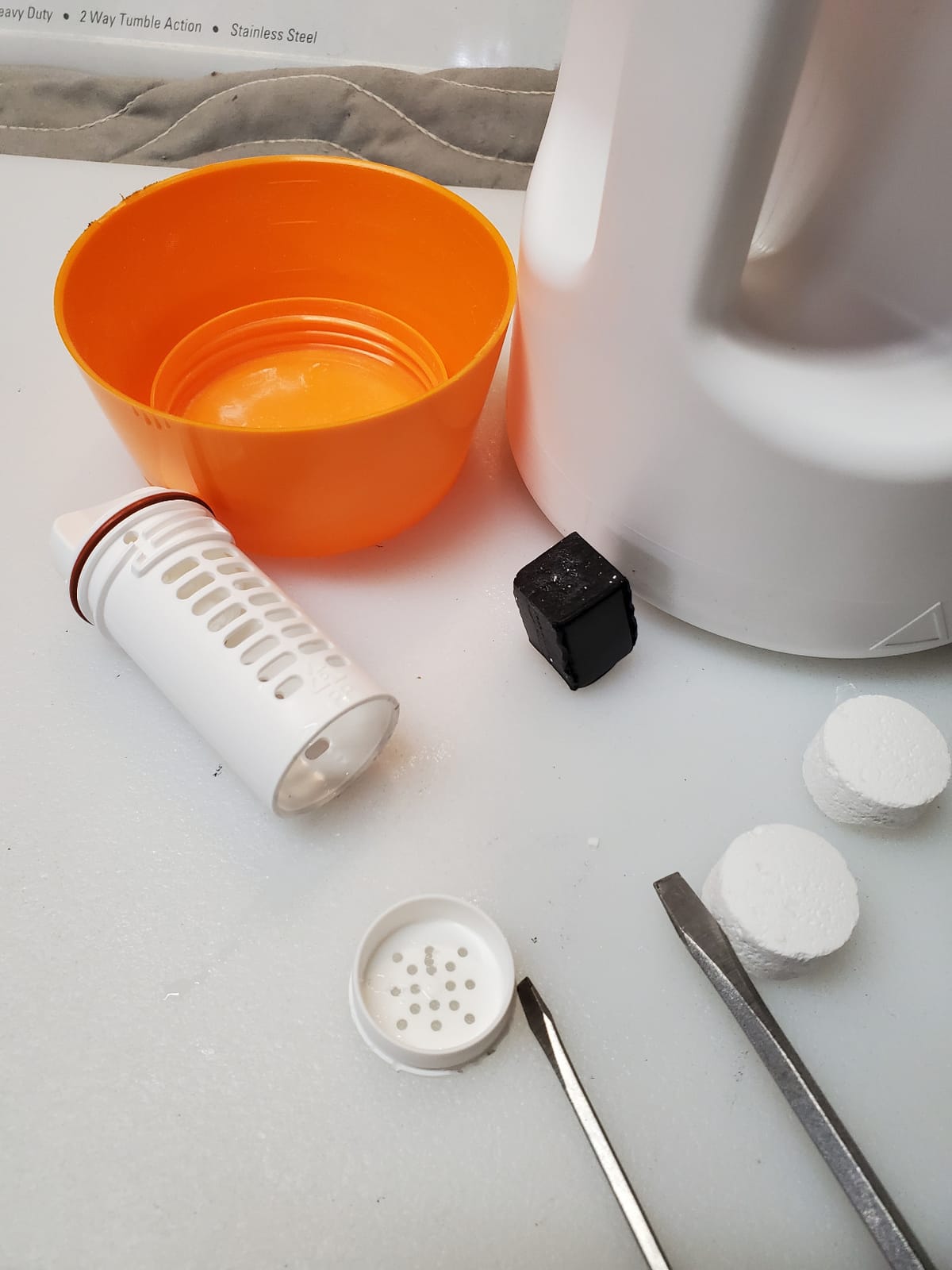 Fluidmaster Flush 'n Sparkle Automatic Toilet Bowl Cleaning System | Cleans with every flush, Includes bleach cartridge, Up to 3 months of hands-free cleaning, Installs in minutes customer photo 1