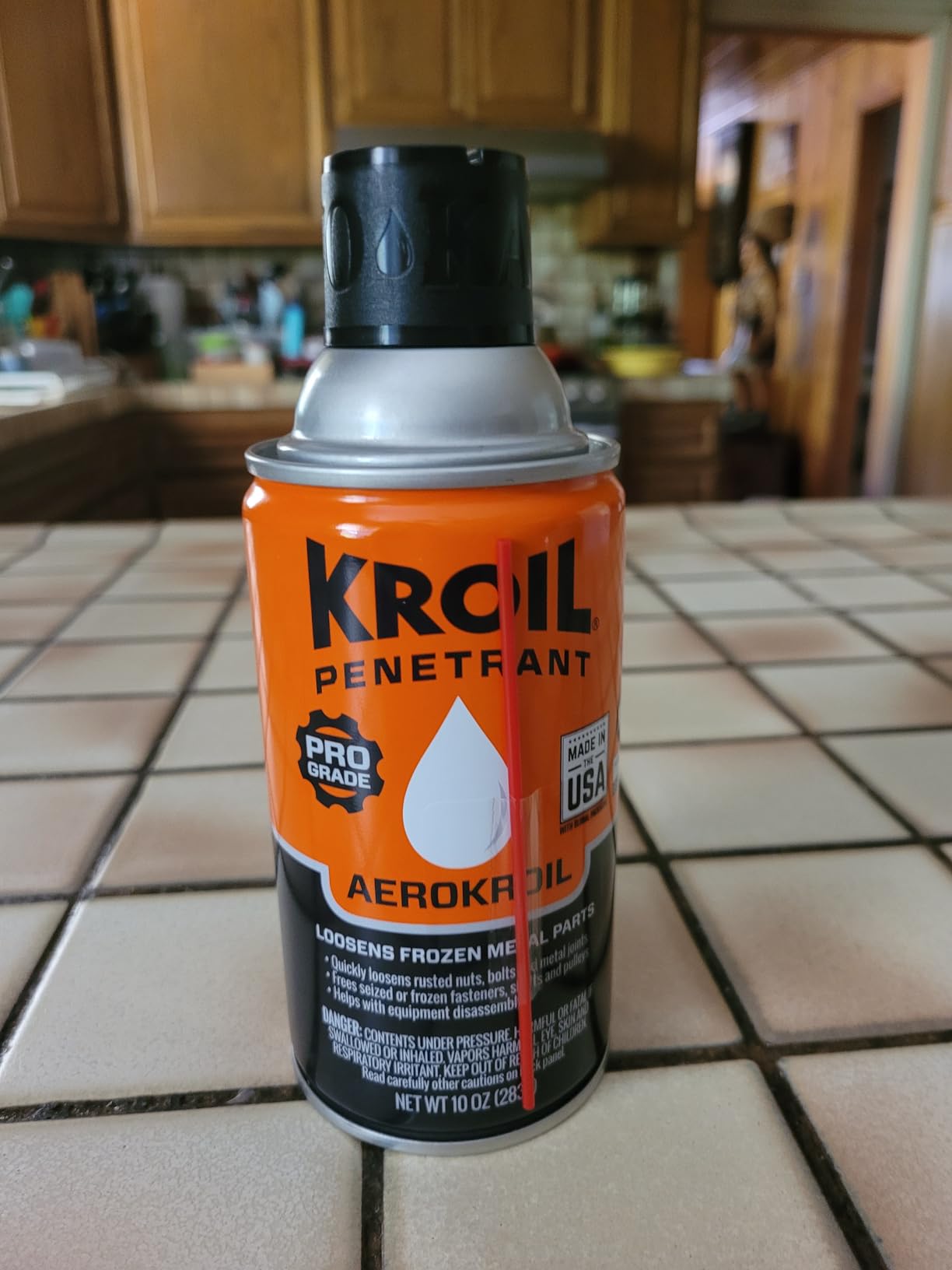Kroil Aerokroil Penetrant - Rust Penetrating Lubricant - Corrosion Inhibitor Oil for Chains, Hinges & Stuck Metal Parts - Home & Industrial Use - Aerosol - 10 oz - 1 Pack (KS102) customer photo 2