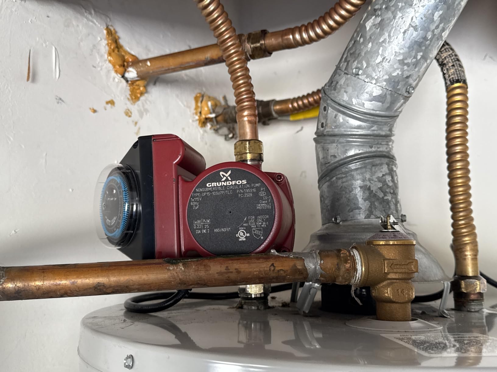 Grundfos GRU-595916 Recirculating Hot Water Pump Comfort System 25 Watts, Easy Install. Instant hot water throughout system. Entire Kit Included customer photo 2