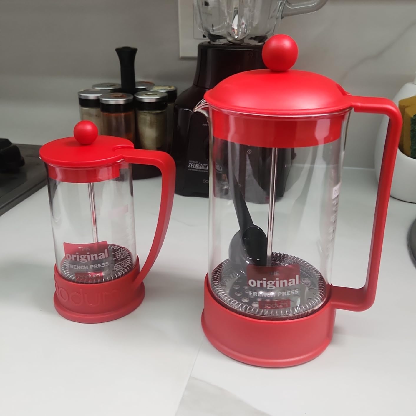 Bodum 34oz Brazil French Press Coffee Maker, High-Heat Borosilicate Glass, Black - Made in Portugal customer photo 1