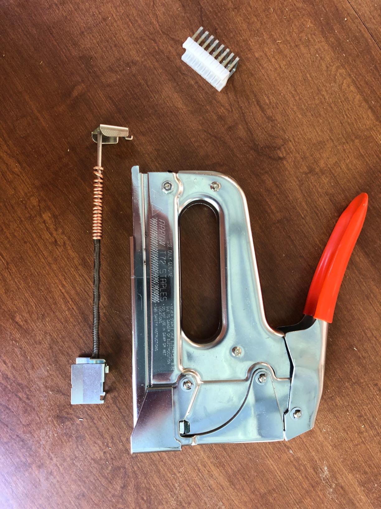 Arrow T72 Heavy Duty Wire and Cable Staple Gun, Manual Stapler | Staple Gun for Installing Wiring for Telecommunications, Internet, and Computer Cables, uses T72 Insulated Staples customer photo 2