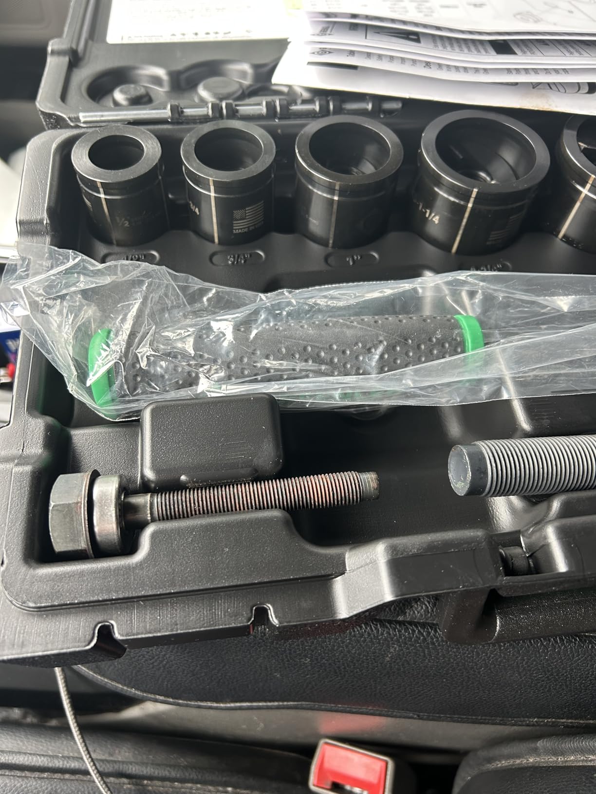 Greenlee 7238SB Slug-Buster Knockout Punch Kit with Hex Ratchet Wrench, 1/2