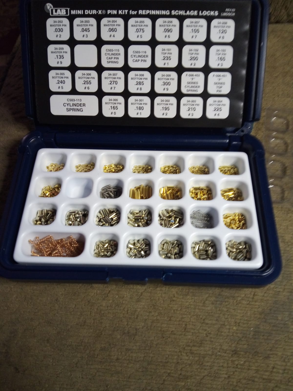 Schlage Mini Dur-x Pin Kit for Re-keying customer photo 1