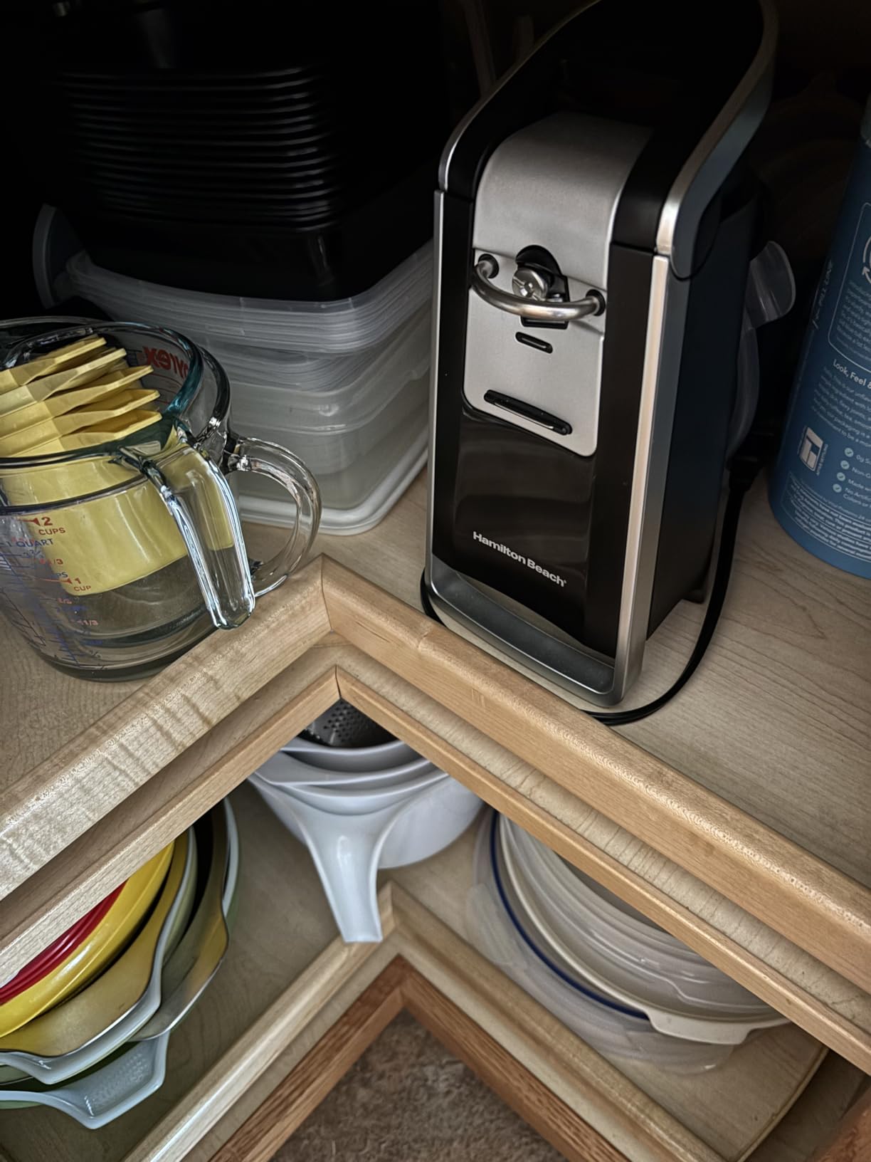 Hamilton Beach Smooth Touch Electric Can Opener With Easy Push Down Lever | Opens All Standard, Extra-Tall & Pop-Top Cans | Includes Stainless Steel Scissors | Black & Chrome | 76607J customer photo 2