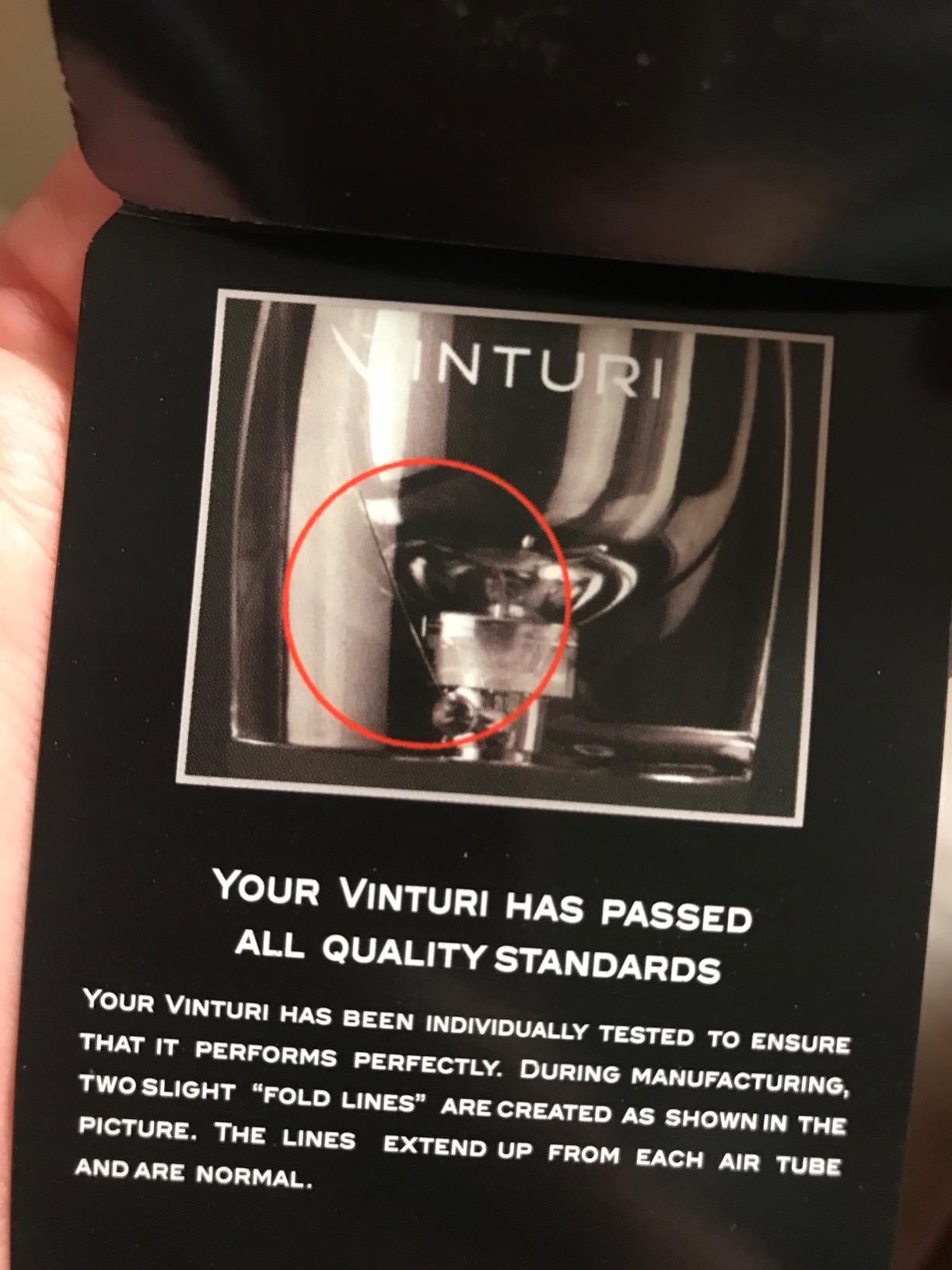 Vinturi Wine Aerator Pourer and Decanter for Red Wines, Patented Design, Includes No-Drip Base & Sediment Screen, Black customer photo 1