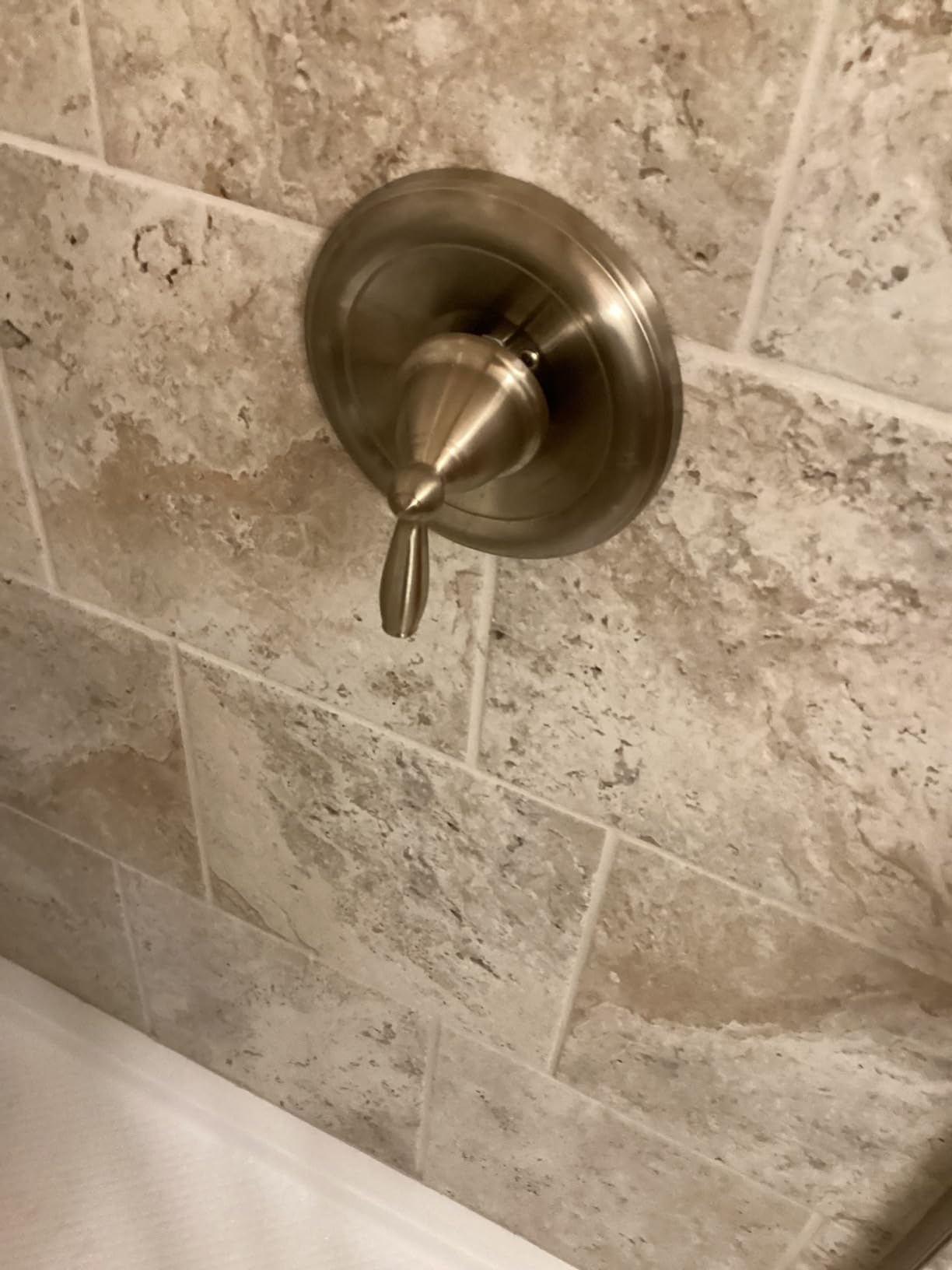 Moen Brantford Posi-Temp Trim Kit, T2151BN | Tub and shower trim kit, 1-handle control, Posi-Temp cycling valve only, Brushed nickel finish, Valve required customer photo 2