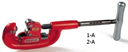 RIDGID 32820 Model 2-A Heavy-Duty Steel Pipe Cutter with Extra-Long Shank, 1/8