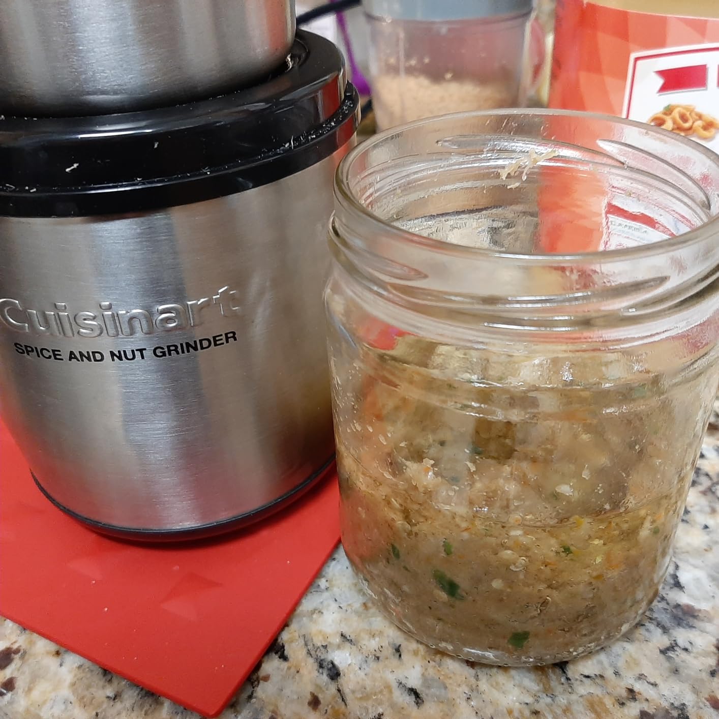 Cuisinart Spice and Nut Grinder, Push-Top Lid for On/Off, Dishwasher Safe | Electric grinder with heavy-duty motor, stainless steel blades, push-top operation & compact, easy-to-clean design, SG-10 customer photo 1