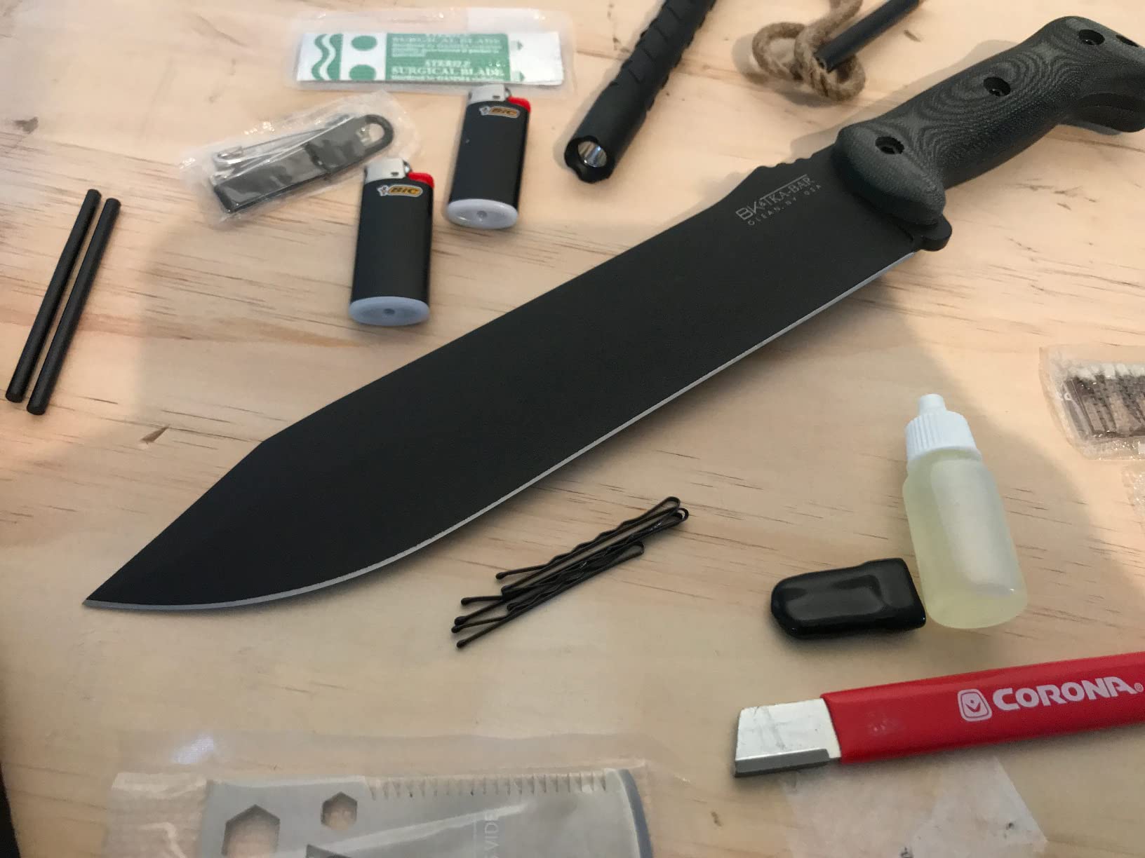Ka-Bar Becker BK9 Combat Bowie Fixed Blade Knife, Black customer photo 1