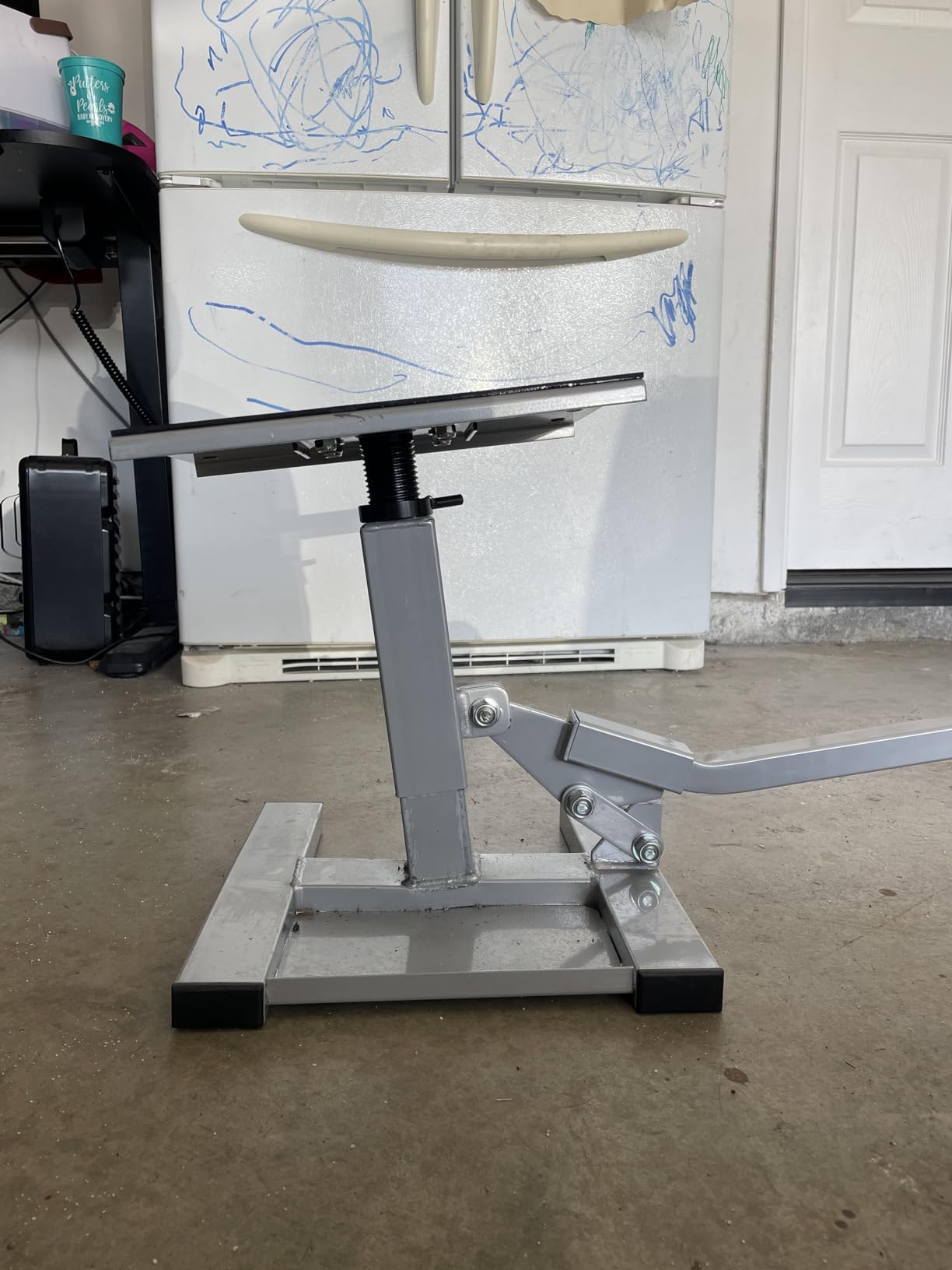 Tusk Adjustable Dirt Bike Motorcycle Lift Stand - Height Adjustable Maintenance Stand for Off-Road and Motocross Service customer photo 2
