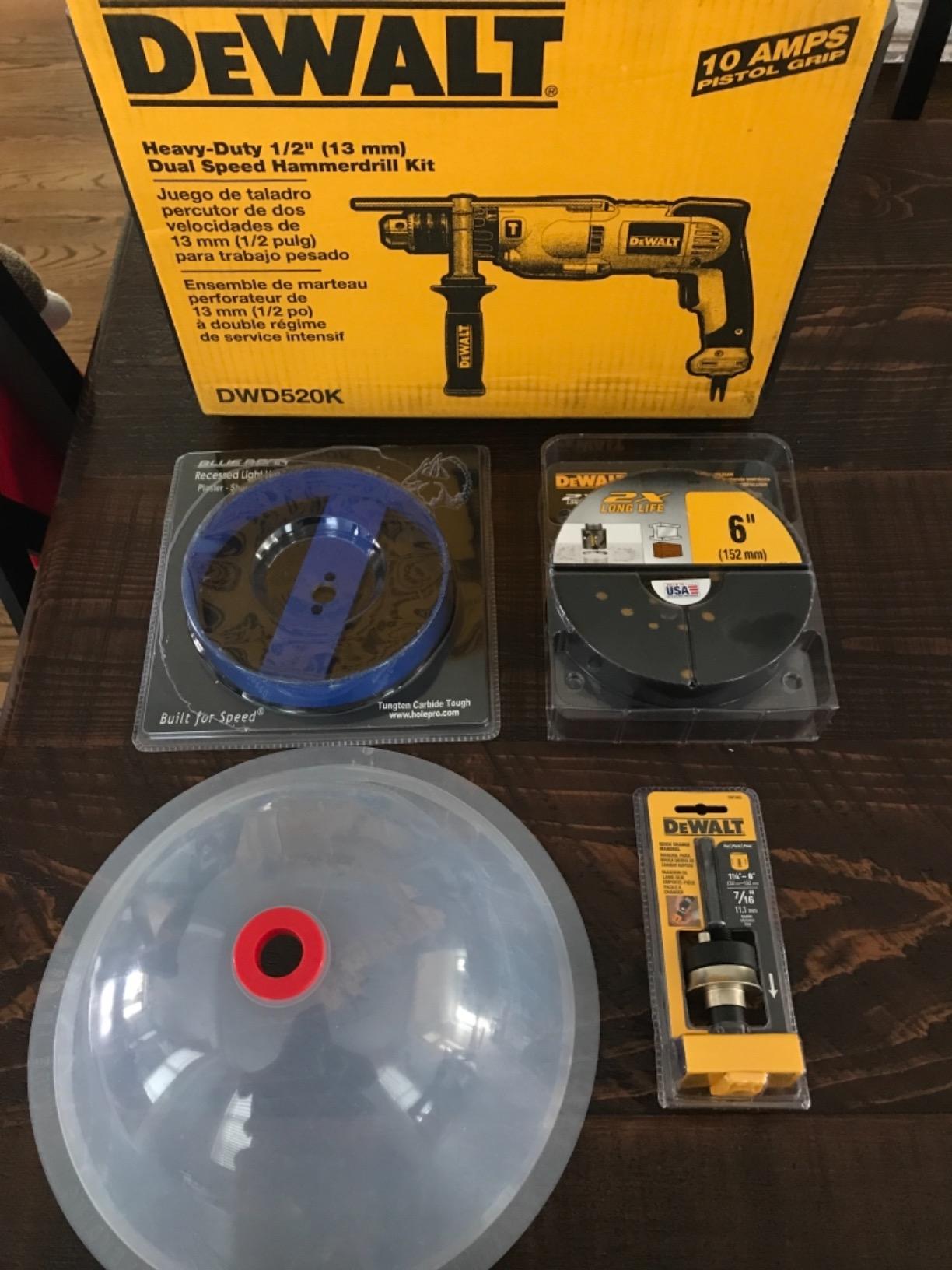 DEWALT Hammer Drill Kit, 1/2-Inch, 10-Amp, Pistol Grip (DWD520K) customer photo 1