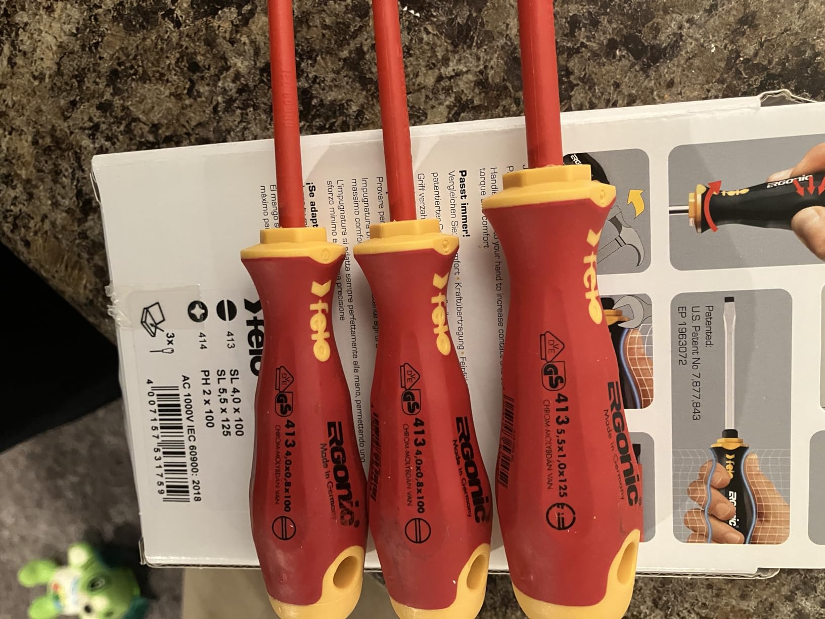Ergonic Insulated 3 pc set Slotted & Phillips customer photo 1