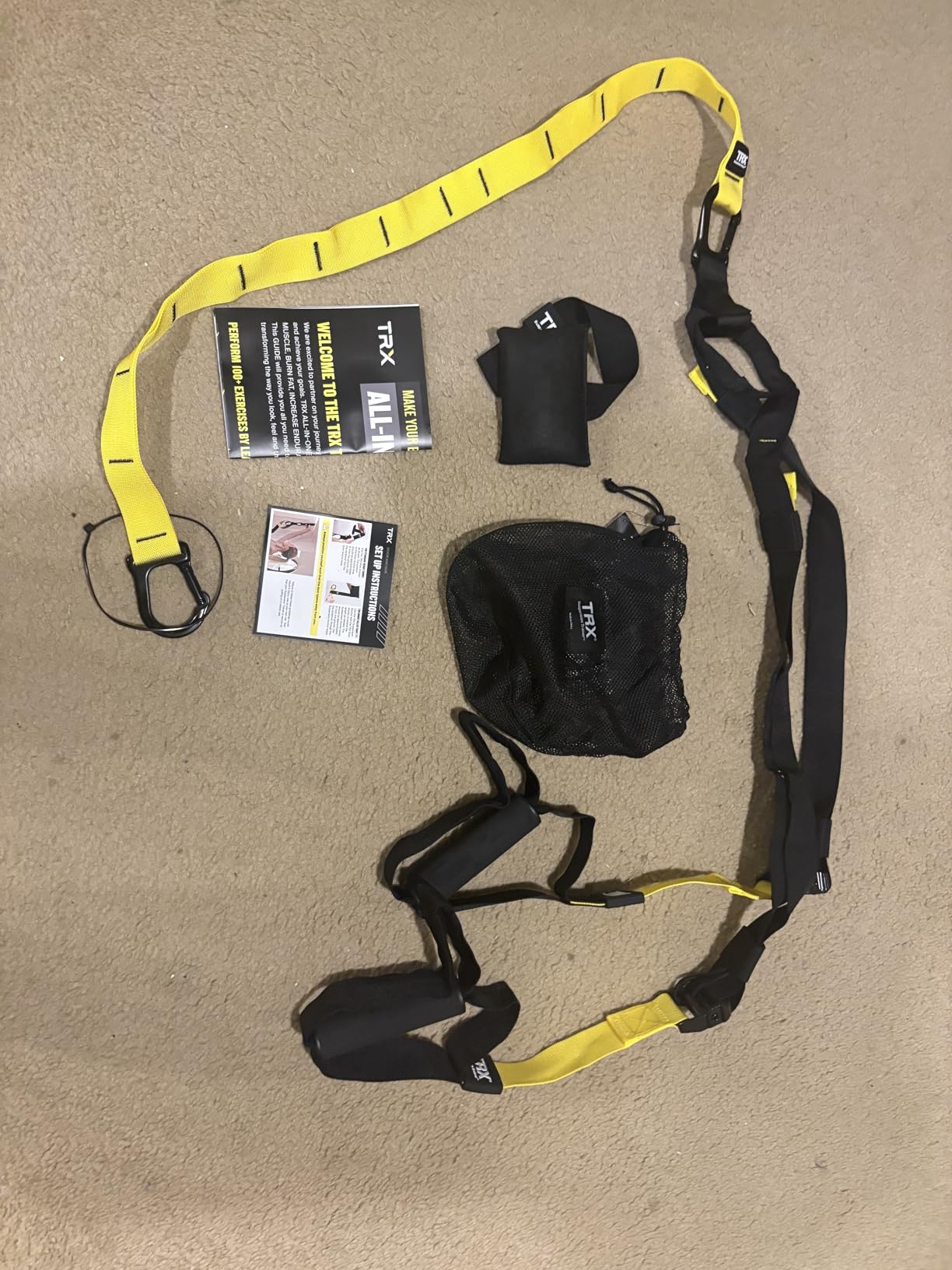 TRX All-In-One Home Gym System - Complete Suspension Training Kit for Strength Training, HIIT & Full-Body Workouts at Home or Outdoors, Includes Indoor & Outdoor Anchors customer photo 1