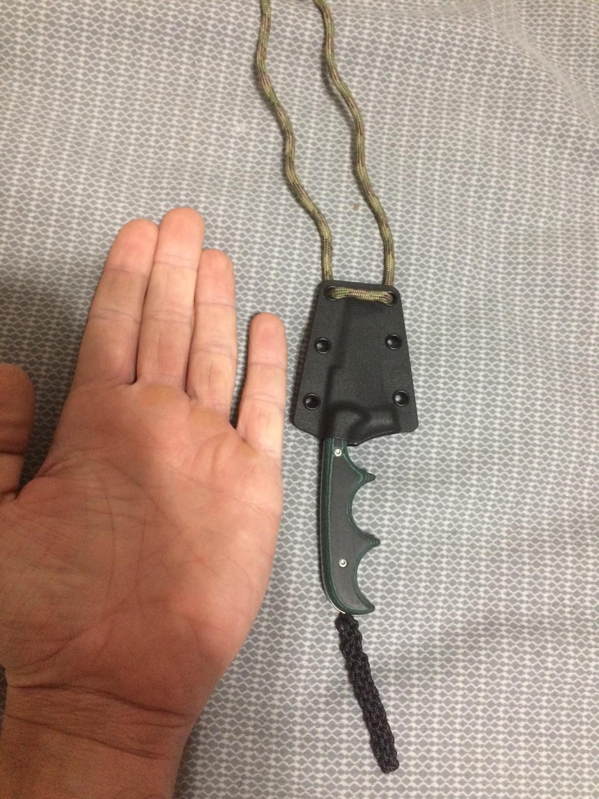 CRKT Minimalist Bowie Outdoor Fixed Blade Knife with Sheath, Green, 2387 customer photo 1