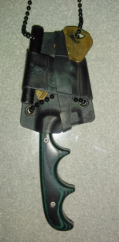 CRKT Minimalist Bowie Outdoor Fixed Blade Knife with Sheath, Green, 2387 customer photo 2
