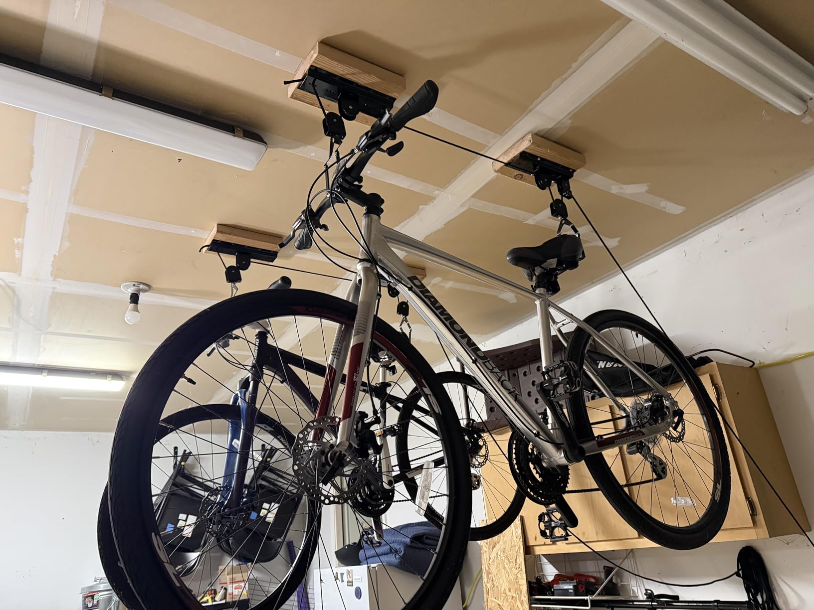 RAD Sportz Bicycle Hoist 2-Pack Quality Garage Storage Bike Lift with 100 lb Capacity Even Works as Ladder Lift Premium Quality customer photo 1