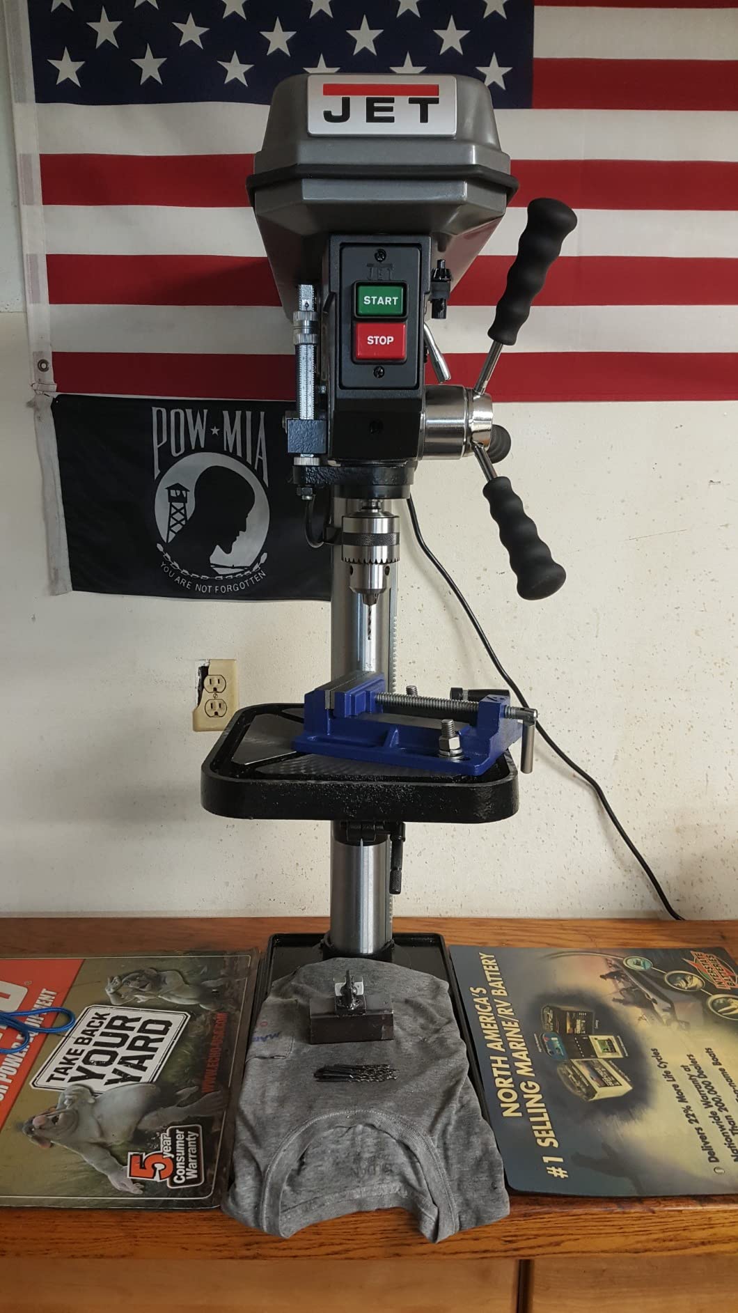 JET 15-Inch Benchtop Drill Press, 16 Speed, 3/4 HP, 115/230V 1Ph (Model J-2530) customer photo 1