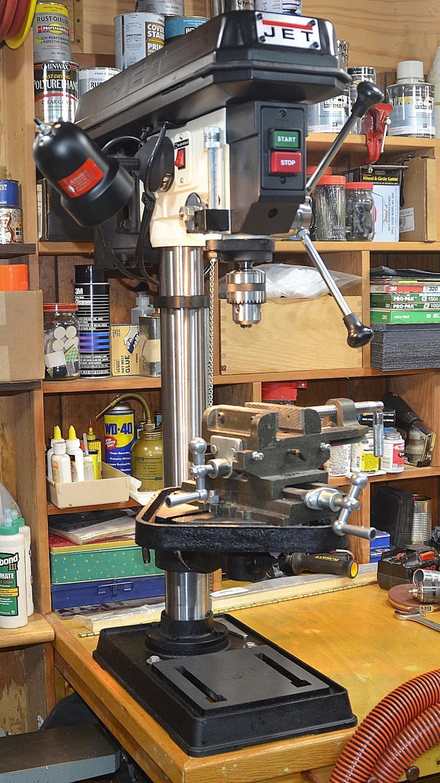 JET 15-Inch Benchtop Drill Press, 16 Speed, 3/4 HP, 115/230V 1Ph (Model J-2530) customer photo 2