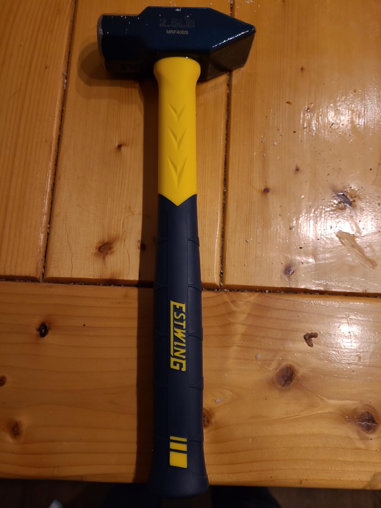 ESTWING Sure Strike Blacksmith's Hammer, 40 oz Hand Sledge, MRF40BS | Forged Steel Head, The Right Size For The Job, Built For The Pro, Non-Slip Fiberglass Handle customer photo 1
