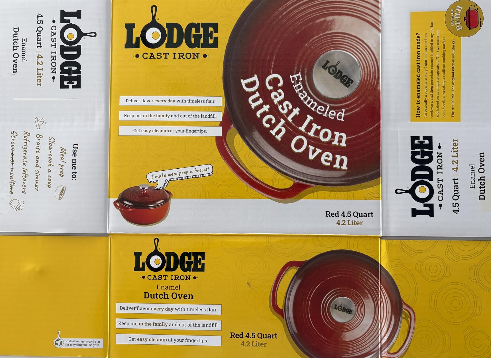 Lodge Essential Enamel Cast Iron Dutch Oven, 4.5 Quart, Caribbean Blue customer photo 1