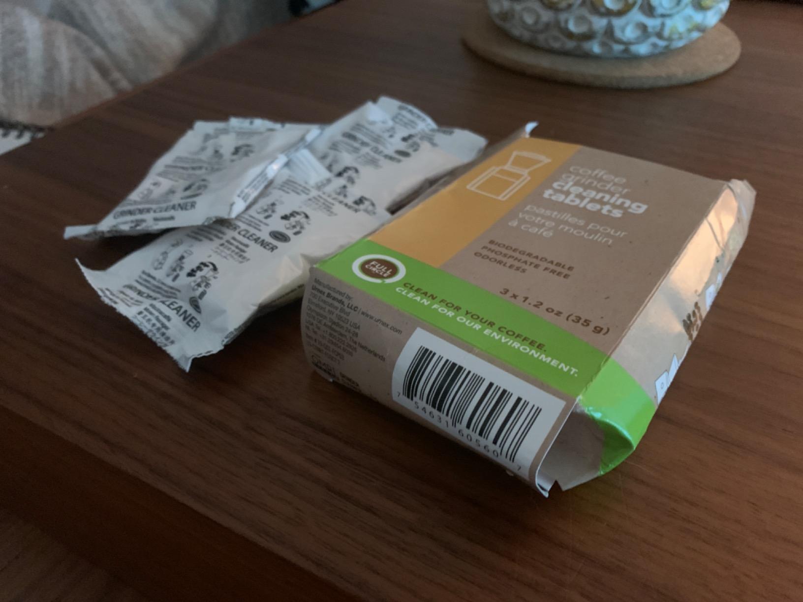 Urnex Full Circle Coffee Grinder Cleaning Tablets - 3 Single Use Packets - Coffee Grinder Cleaner Removes Coffee Residue and Oils customer photo 1