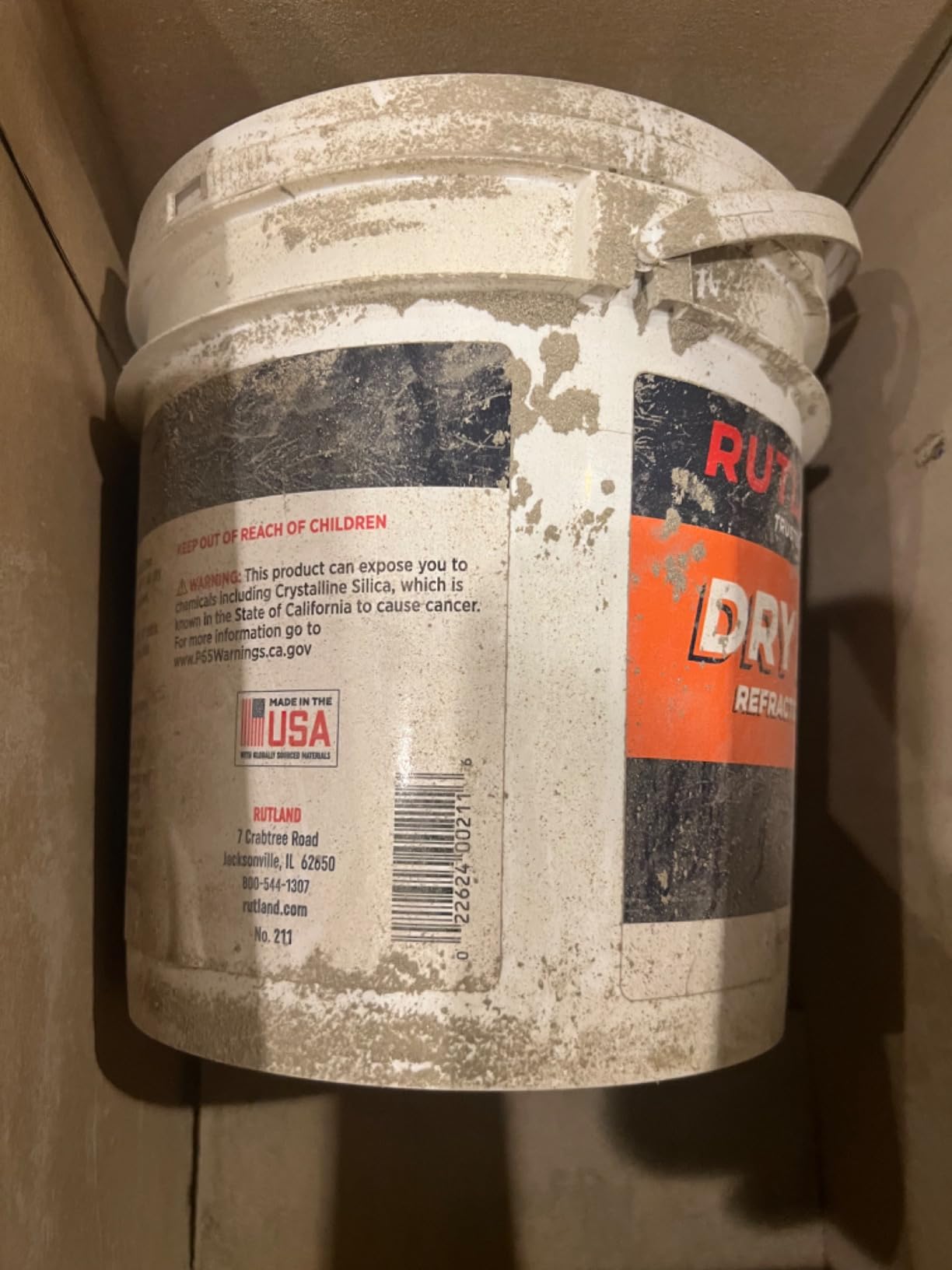 Rutland Dry Mix 211 Refractory Mortar 10 Pound - USA-Made High Temperature Mortar for Masonry - 2550°F Fire Cement Patch for Fireplace Brick, Fire Pit, Kiln, Forge & Pizza Oven Repair customer photo 1