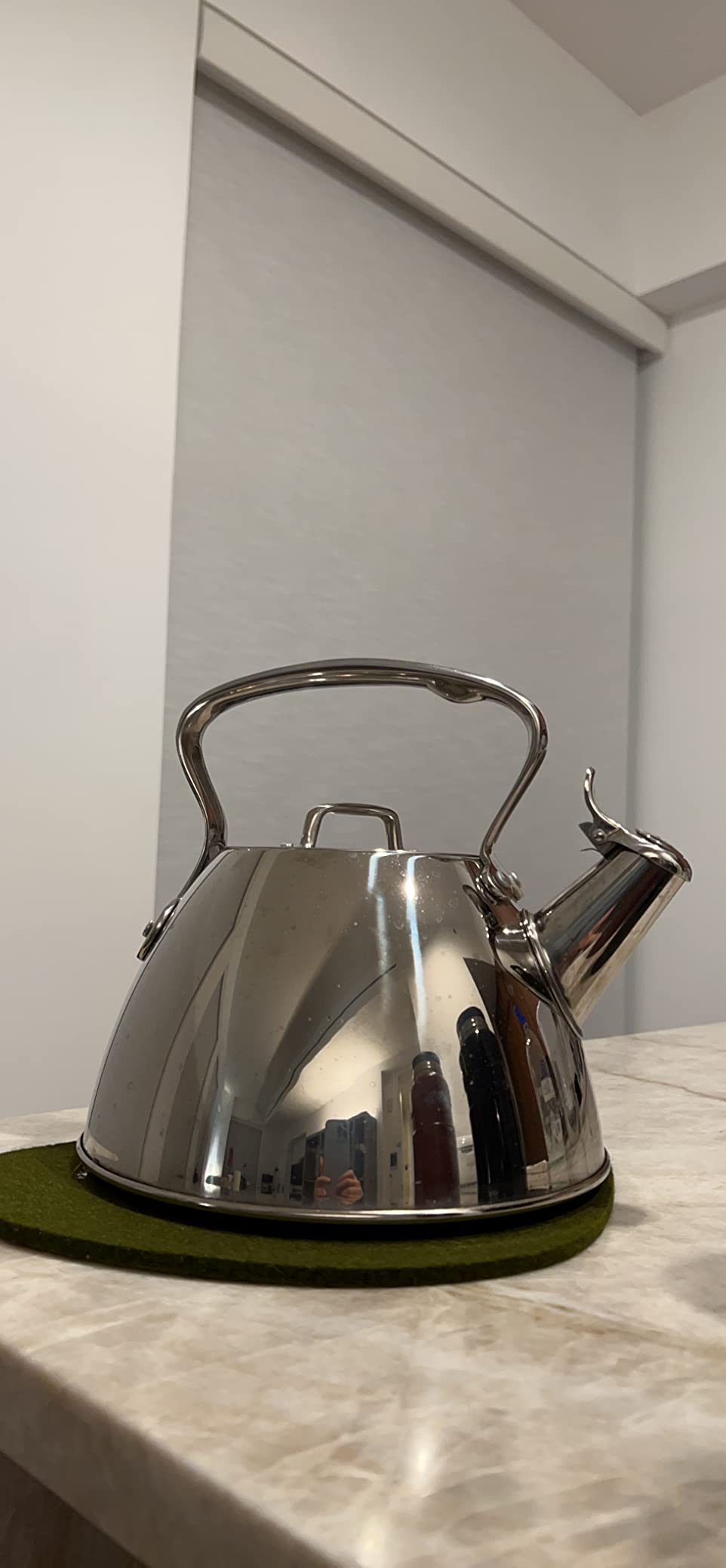 All-Clad Stainless Steel 2 Qt Stovetop Tea Kettle | Polished Stainless Steel Tea Kettle for Stove Top, Induction Compatible, Dishwasher Safe customer photo 1
