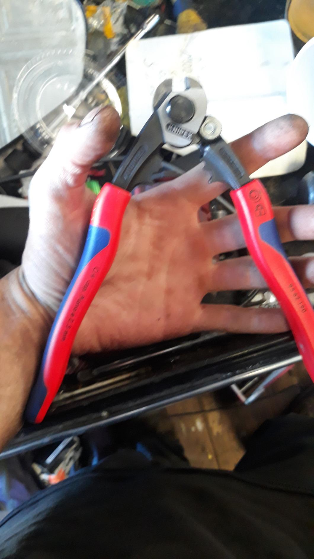 Knipex Tools 95 62 190 Wire Rope Cutters, 7 1/4-Inch, Comfort Grip customer photo 2