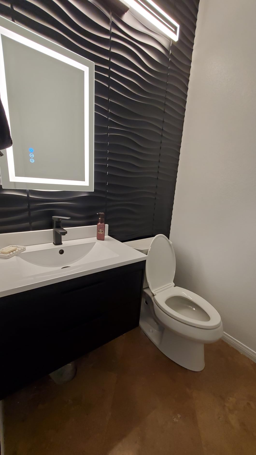 K-3988-0 Wellworth Two-Piece Elongated Dual-Flush Toilet with Class Five Flush System and Left-Hand Trip Lever, White customer photo 1