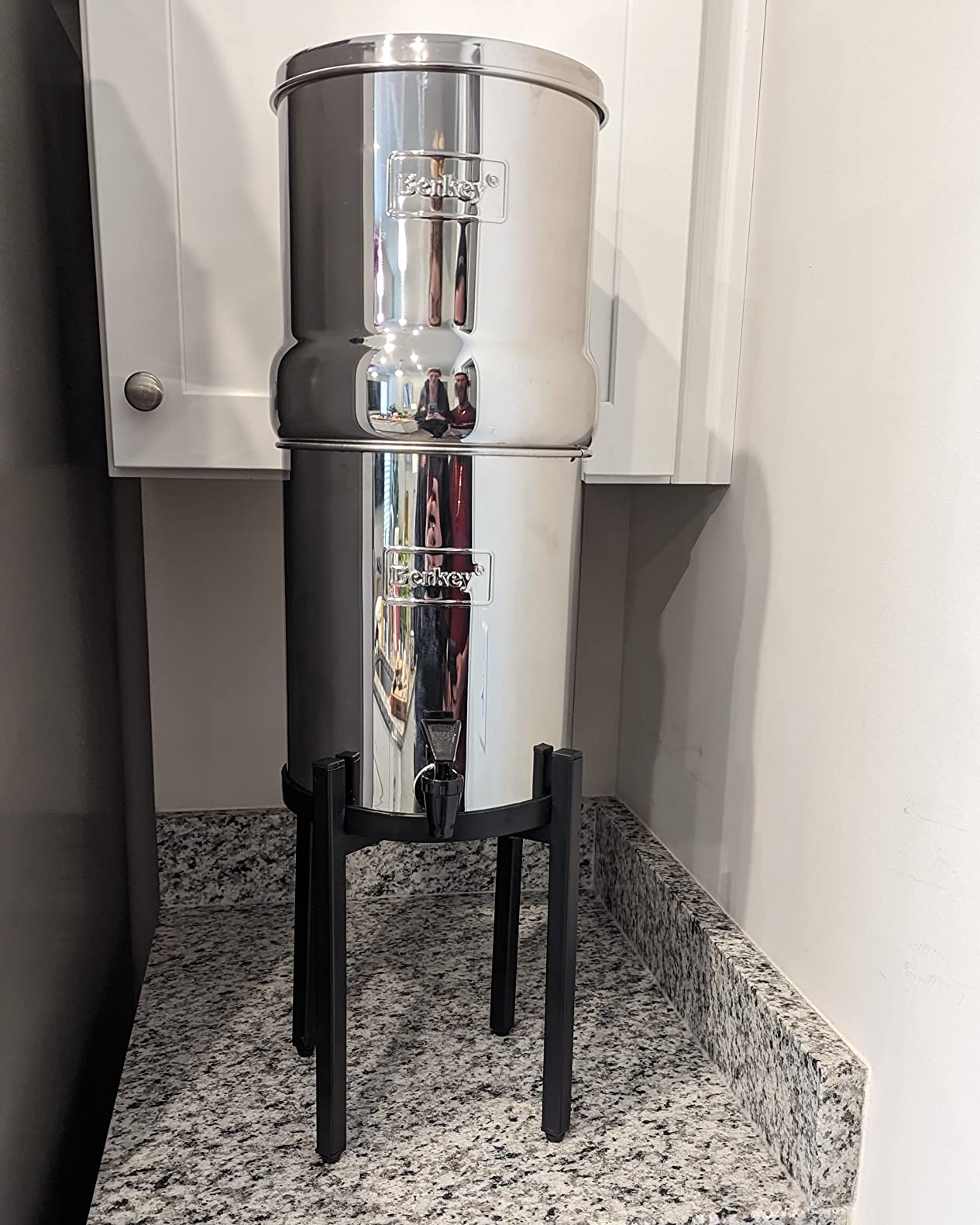 Big Berkey 2.25 Gal Gravity Water Filter System with BB9-2 Filters | Includes 2 Black Berkey Elements, Easy-to-Assemble Stainless Steel Countertop Water Filtration System for Everyday Use customer photo 1