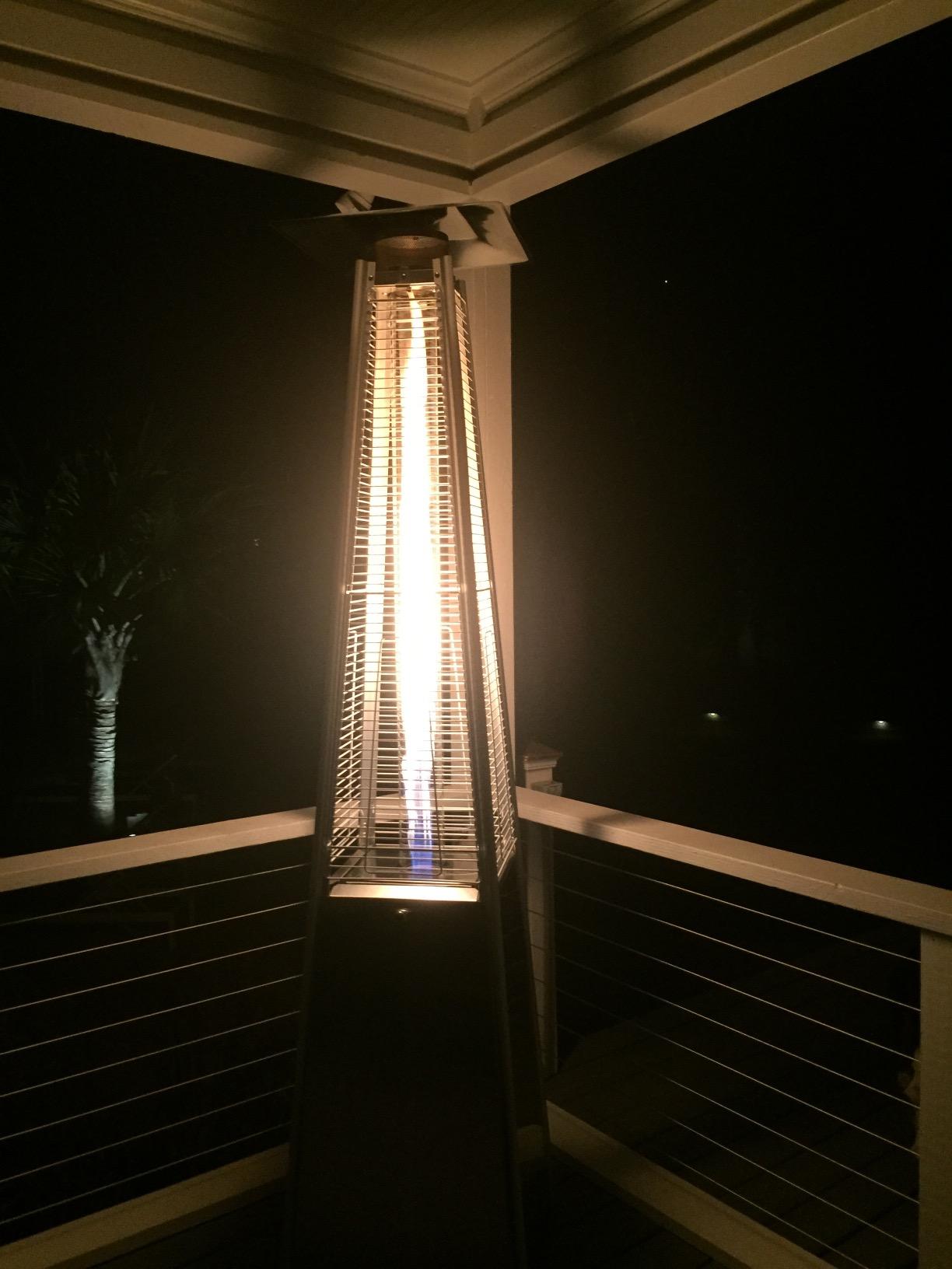 Outdoor Propane Patio Heater - Commercial LP Gas Porch & Deck Heater - Black customer photo 1