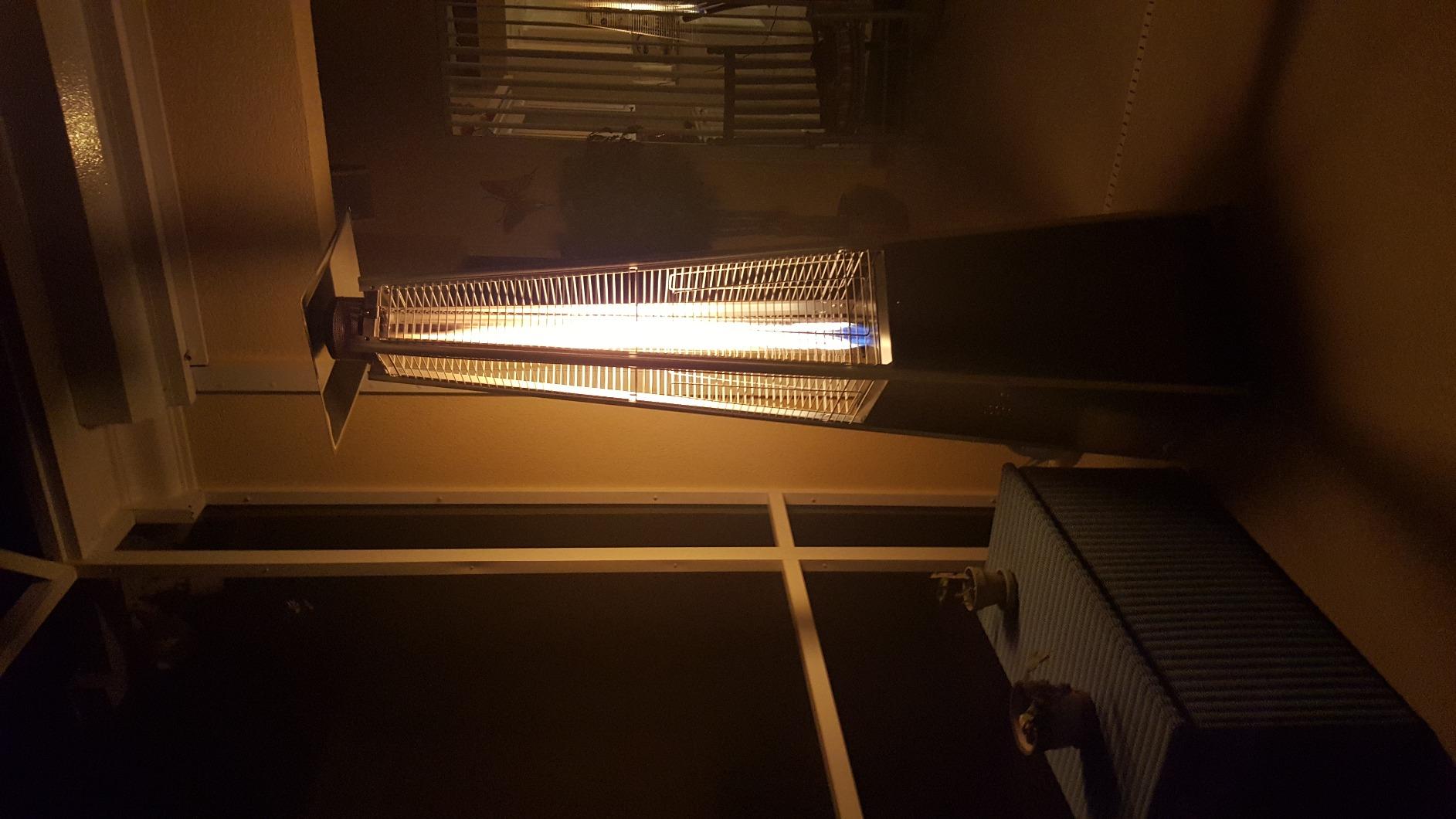 Outdoor Propane Patio Heater - Commercial LP Gas Porch & Deck Heater - Black customer photo 2