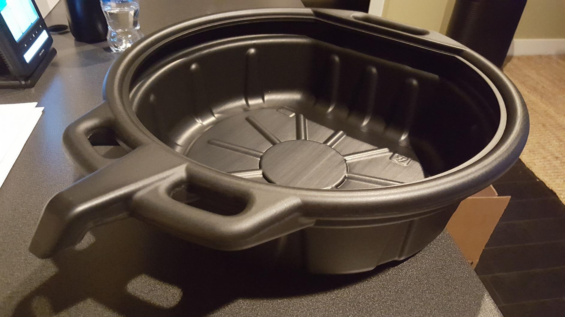 Capri Tools CP21023 Portable Oil Drain Pan, Anti-Freeze, Green customer photo 2