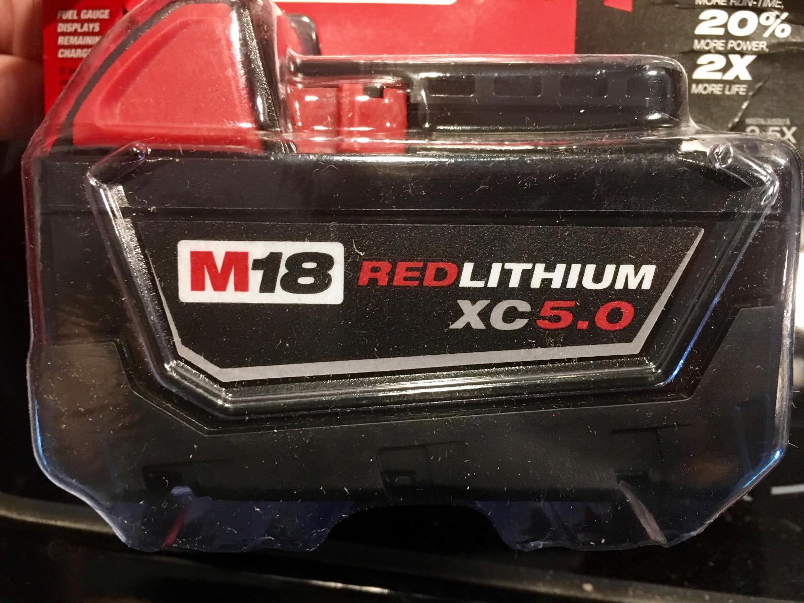 Milwaukee 48-11-1850 M18 Redlithium 5.0Ah Bat Pack customer photo 2