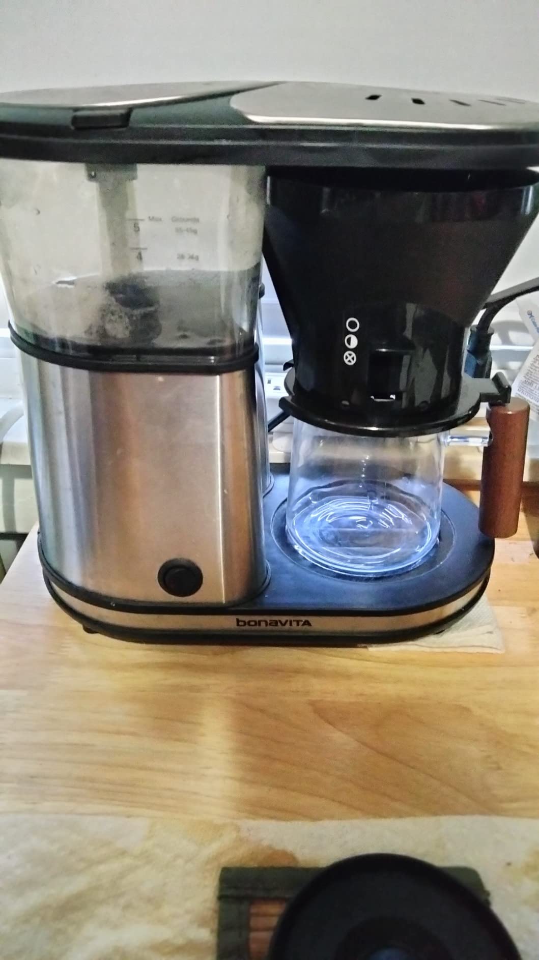 Bonavita 5 Cup Drip Coffee Maker Machine, One-Touch Pour Over, Auto Pause Brewing with Stainless Steel Double Wall Thermal Carafe, SCA Certified, Dishwasher Safe, BV1500TS customer photo 1