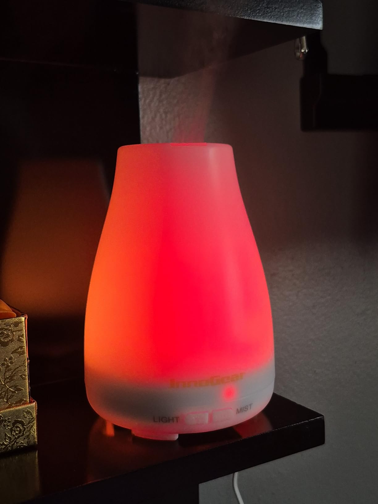 InnoGear Essential Oil Diffuser Ultrasonic Diffusers for Home, Basic White | 100ml, Small Humidifier, Cool Mist, Aromatherapy, Run up to 8hrs, Waterless Auto Off, 7 Lights, Living Room, Quiet, Bedroom customer photo 1
