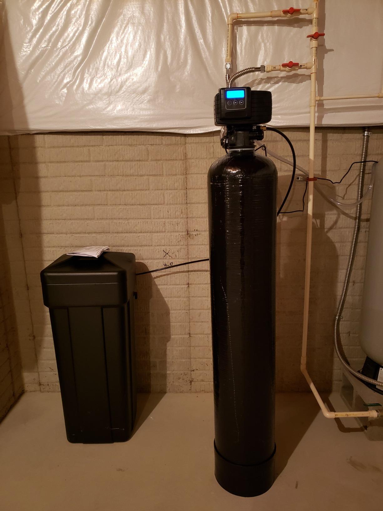 Fleck 5600 SXT Digital Water Softener with 10% Crosslink Resin | Complete System: 48K Grain, Metered On-Demand Control, Chlorine-Resistant, Brine Tank & Bypass Included, Whole House Ready customer photo 2