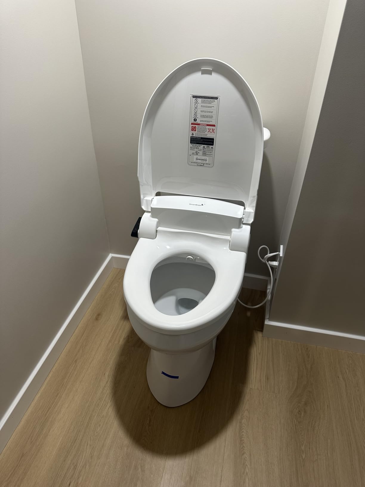 SmartBidet SB-1000 Smart Bidet Electric Bidet Toilet Seat with Heated Seat, Warm Water, Air Dryer - Remote Control, Elongated customer photo 1