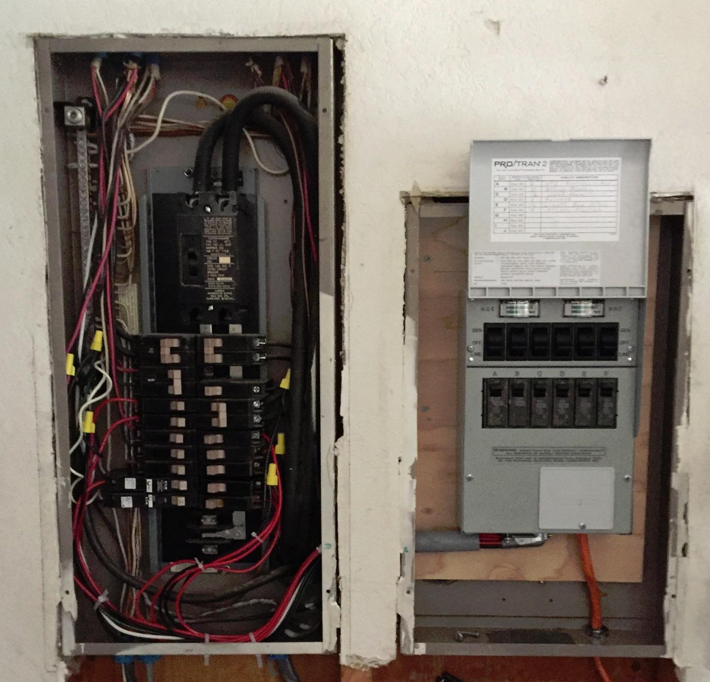 Reliance Controls 30 amps 240 volt 2 space 6 circuits Surface Mount Generator Power Transfer Kit customer photo 1