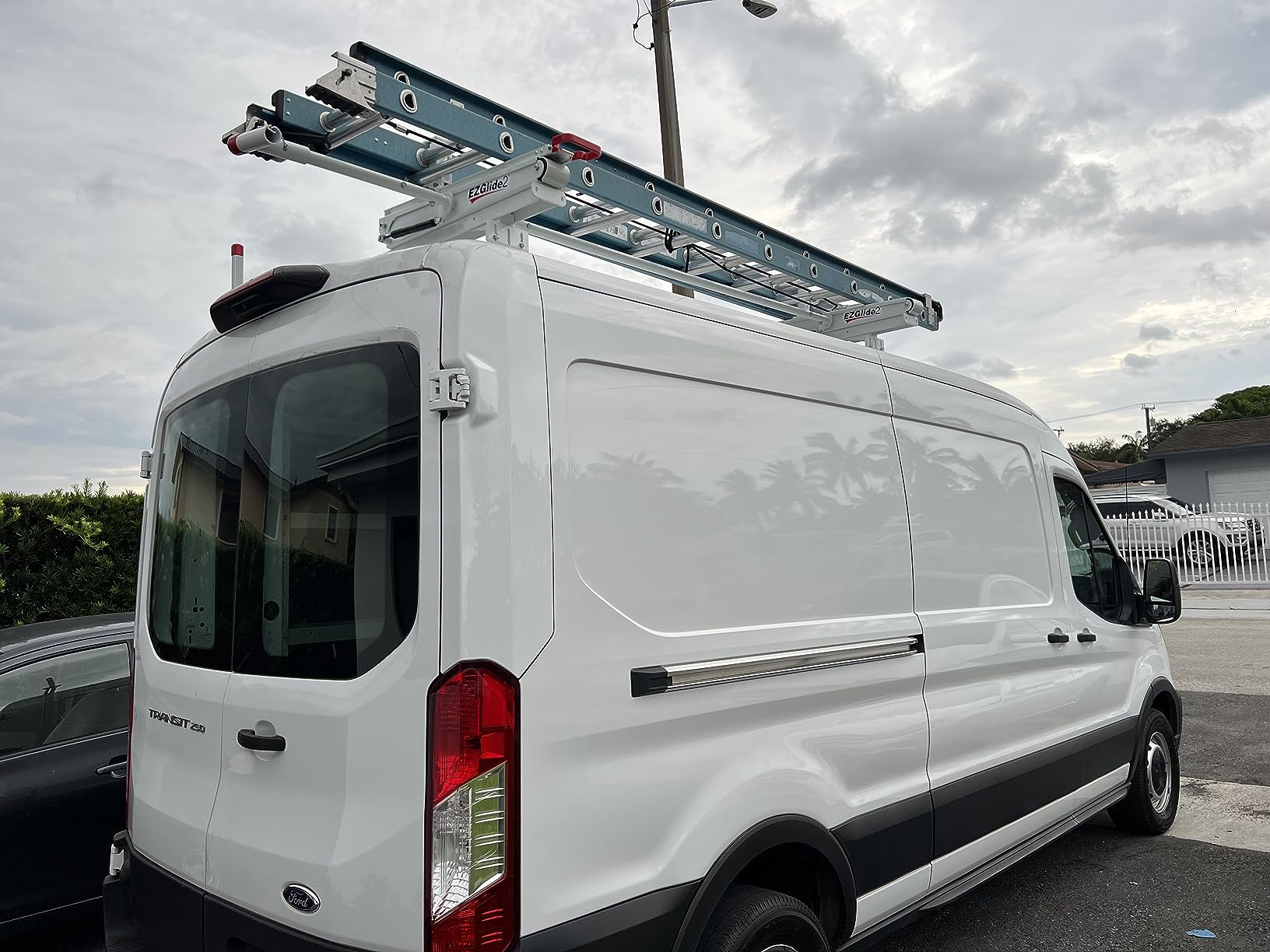 Weather Guard EZGLIDE2 Drop-Down Ladder Rack, Extended, Mid/High-Roof, Model 2291-3-01 customer photo 1