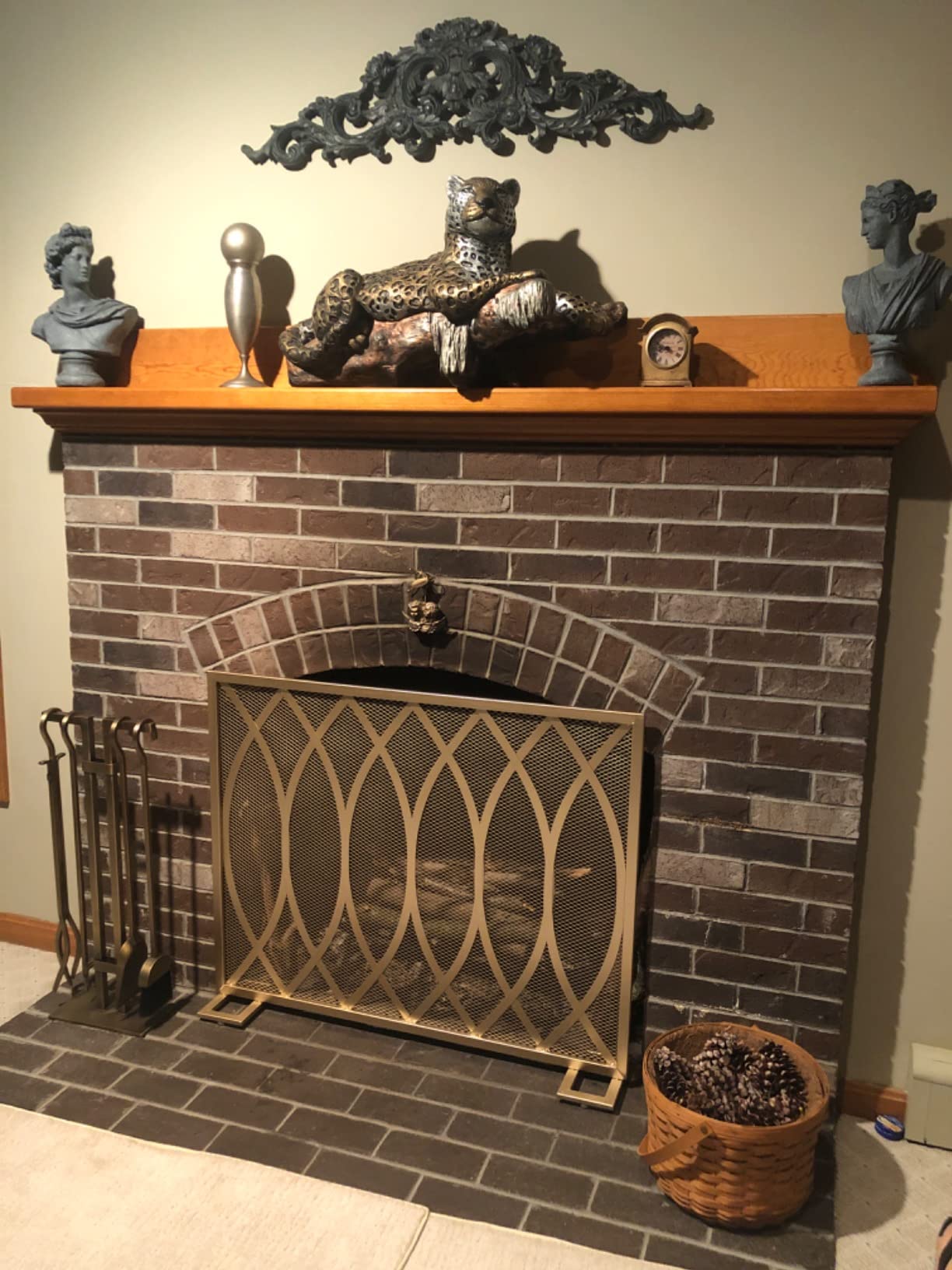 Pilgrim Home and Hearth 18086 Sinclair Fireplace Tool Set, Burnished Brass, 20 Pounds customer photo 1