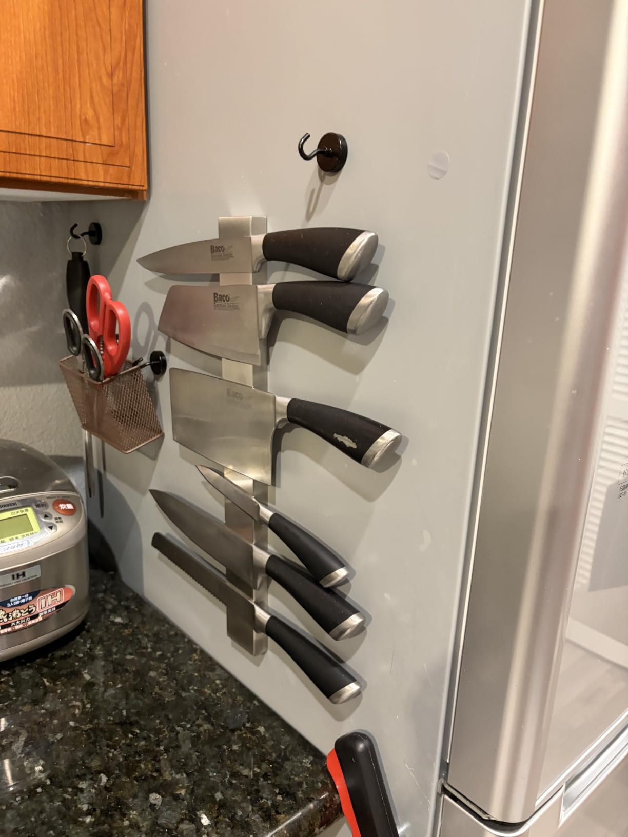 Modern Innovations 16 Inch Stainless Steel Magnetic Knife Bar with Multi-Purpose Functionality as a Knife Holder, Knife Strip, Magnetic Tool Organizer, Art Supply Organizer & Home Organizer customer photo 2
