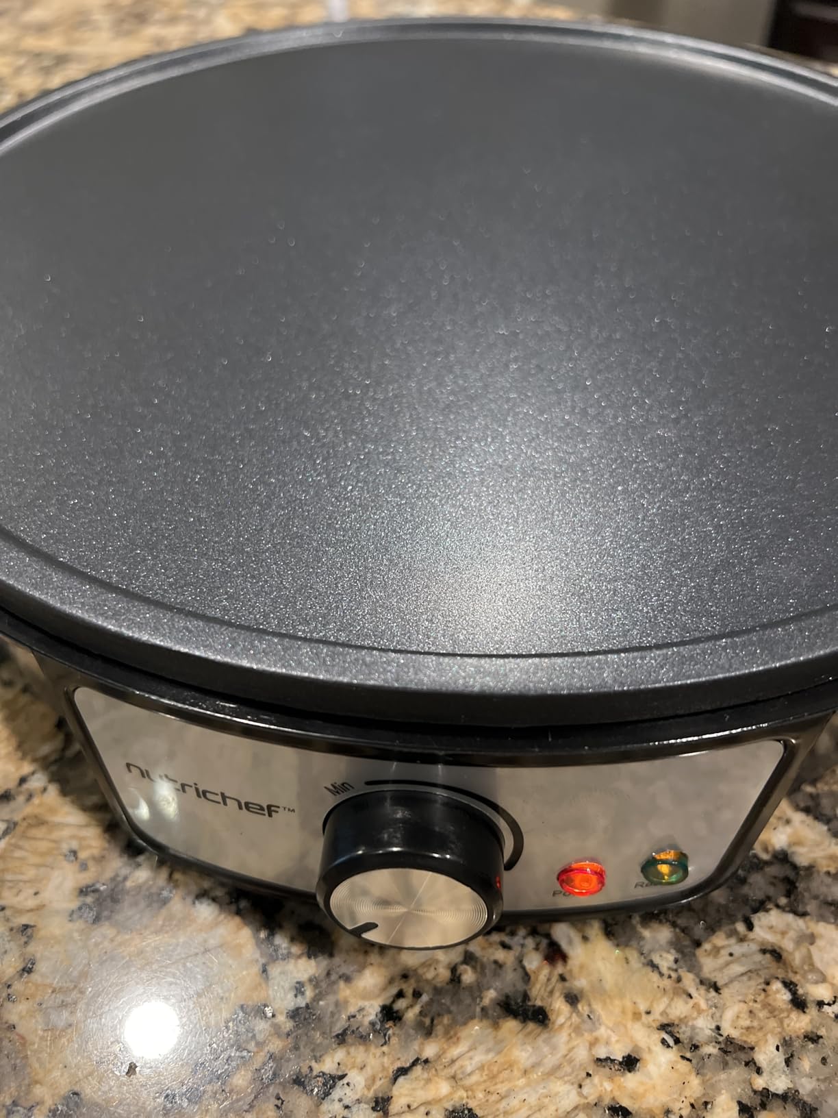Nutrichef Electric Crepe Maker & Griddle Cooktop - Nonstick 12 Inch Aluminum Hot Plate with LED Indicator Lights & Adjustable Temperature Control customer photo 1
