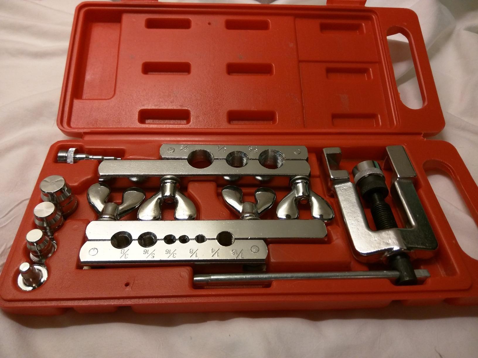 Flexzion Flaring Tool HVAC Kit for Copper Tubing - 45 Degree Single Flare & Swaging Tool Set, 1/8 to 3/4 Inch Pipe Tube Flaring Kit for HVAC, Refrigeration, Automotive & Plumbing with Carrying Case customer photo 2