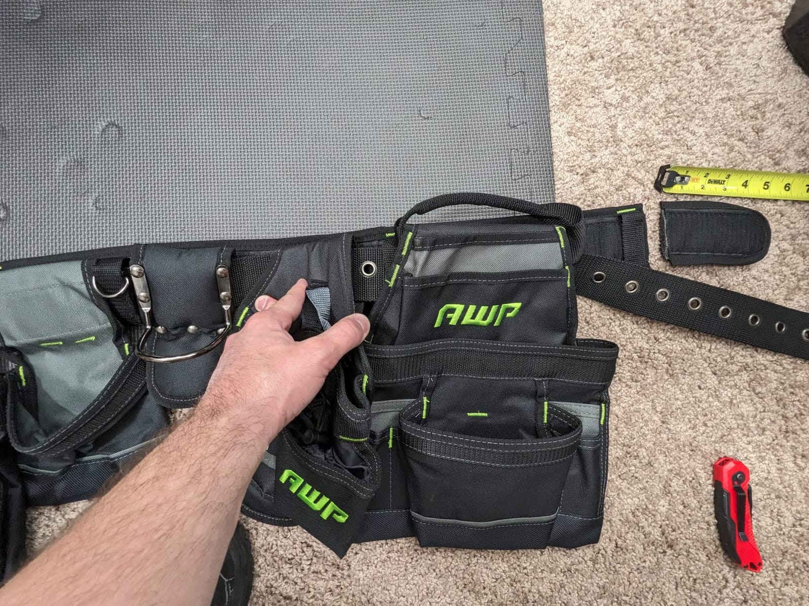 AWP Tool Belt Tool Rig, Durable Premium Utility Belt Organizer for Men & Women, Utility Work, Electrician, Mechanic customer photo 1