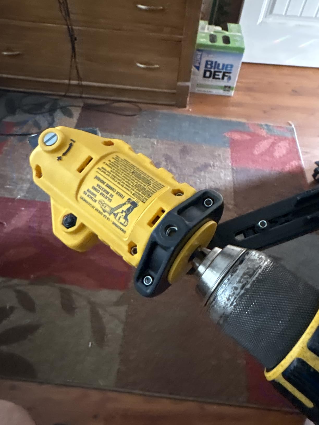 DEWALT Metal Shear/Cutter Drill Attachment, Impact Ready, 360 Degree Pivoting Head, Cuts 18GA Material (DWASHRIR) customer photo 1