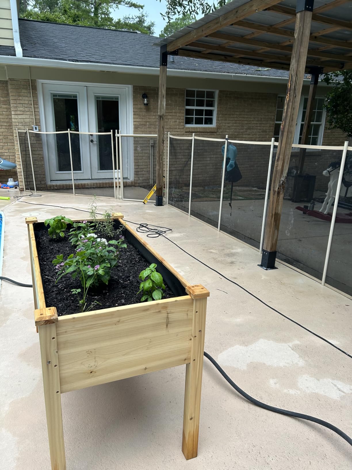 Best Choice Products 48 x 24 x 30 Inches Raised Garden Bed, Elevated Wood Planter Box Stand for Backyard, Patio, Balcony with Bed Liner, 200 Pound Capacity - Natural customer photo 1