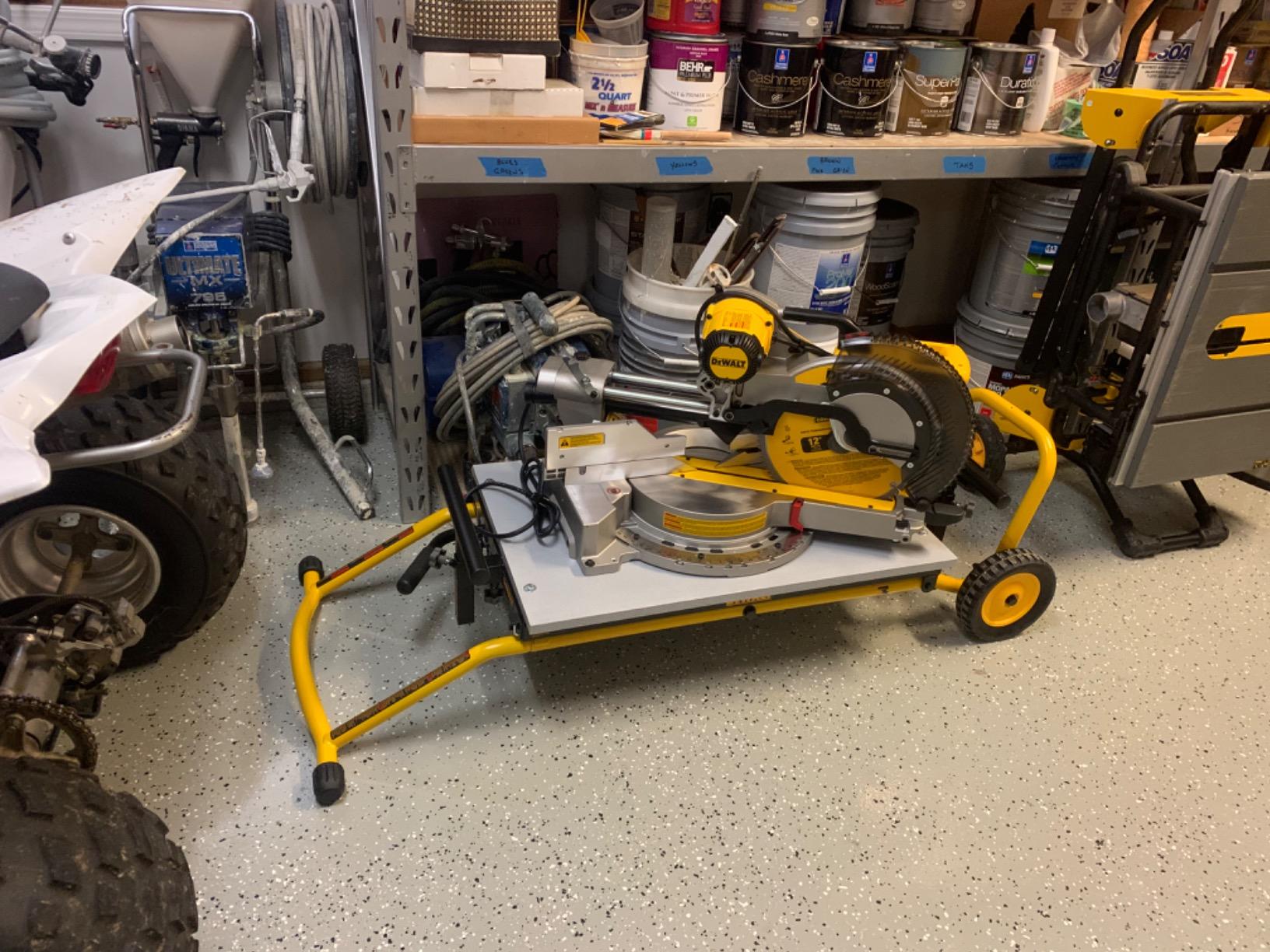 DEWALT Miter Saw, 12 Inch Double Bevel Sliding Compound Miter Saw, Includes Blade Wrench and Clamp, Increased Crosscut Capacity, Powerful 3800 RPM Motor 15 Amp (DWS779) customer photo 1