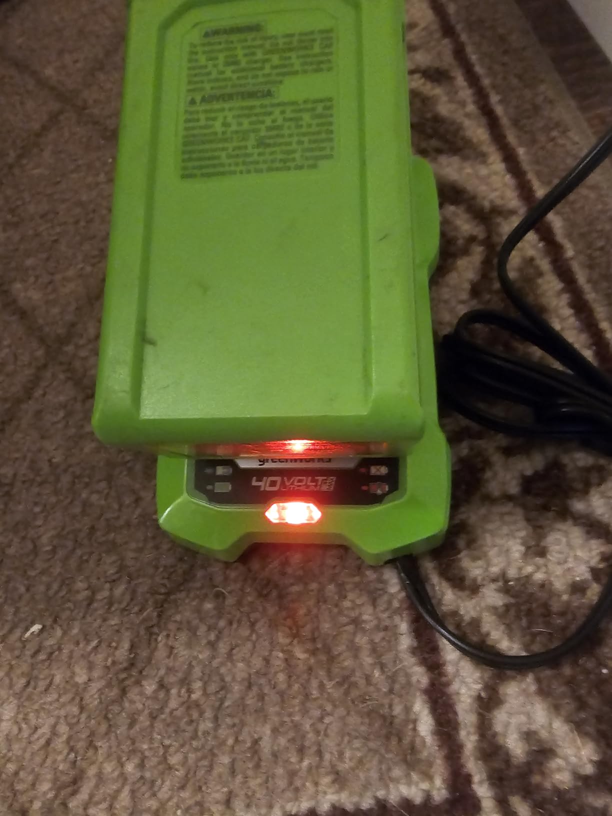Greenworks 40V 12 in Cordless String Trimmer, 2.0 Ah Battery and Charger customer photo 2